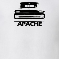1962 C10 Apache Pickup Grill View With Apache Model Name White T Shirt