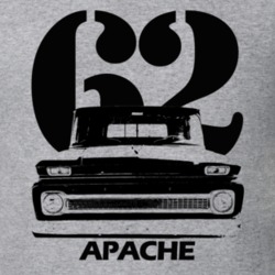 1962 C10 Apache Pickup Grill View With Year And Apache Model Name Heat