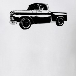 1962 C10 Apache Side View Stepside White T Shirt