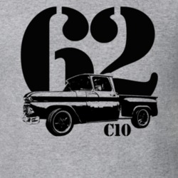 1962 C10 Apache Stepside Side View With Year And C10 Model Name Heathe