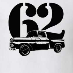 1962 C10 Apache Stepside Side View With Year White T Shirt