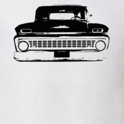 1963 C10 Apache Grill View White T Shirt