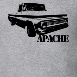 1963 C10 Apache Pickup Side View With Apache Model Name Heather Grey T
