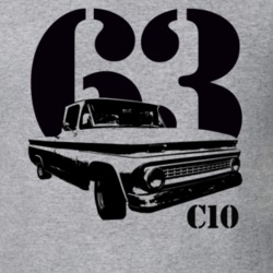 1963 C10 Apache Pickup Side View With Year And C10 Model Name Heather 