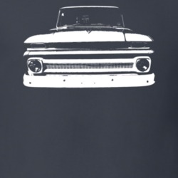 1964 C10 Apache Pickup Truck Grill View Charcoal T Shirt