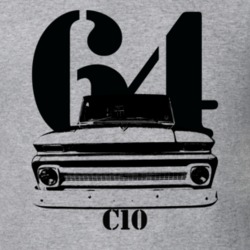1964 C10 Apache Pickup Grill View With Year And C10 Model Name Heather