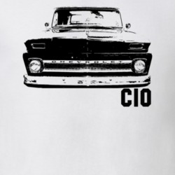 1965 C10 Pickup Grill View With C10 Model Name White T Shirt