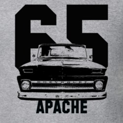 1965 C10 Apache Pickup Grill View With Year And Apache Model Name Heat