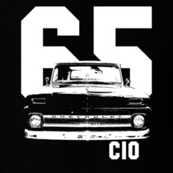 1965 C10 Apache Pickup Grill View With Year And C10 Model Name Black T