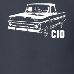 1966 C10 Apache Pickup Se View With C10 Model Name Charcoal T Shirt