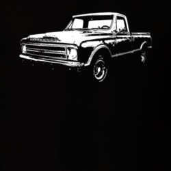 1967 C10 Apache Pickup Truck Side View Blackt T Shirt