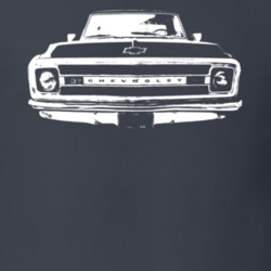 1969 C10 Apache Pickup Truck Grill View Charcoal T Shirt