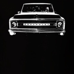 1970 C10 K10 Pickup Truck Grill View Black T Shirt