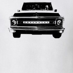 1970 C10 K10 Pickup Truck Grill View White T Shirt