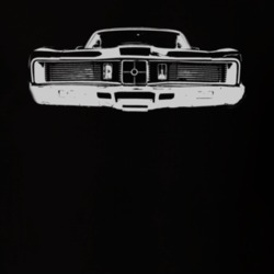 1970 MERCURY CYCLONE Grill White Graphic Dark T Shirt