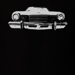 1975 MERCURY COMET Grill White Graphic Dark T Shirt