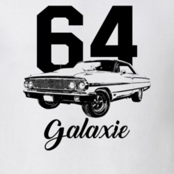 1964 Galaxie Side View With Year And Model Light Color T Shirt