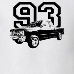 1993 S10 Side View With Year Light Color T Shirt