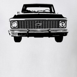1971 C10 K10 Pickup Truck Grill View White T Shirt