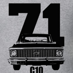 1971 C10 K10 Pickup Truck Grill View With Year And Model Name Heather 