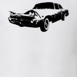 1959 Silver Challenger Side View White T Shirt