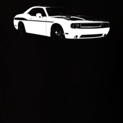 2016 Challenger Side View Black T Shirt
