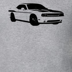 2016 Challenger Side View Heather Grey T Shirt