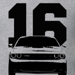 2016 Challenger Grill View With Year Heather Grey T Shirt