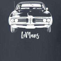 1968 Lemans Grill View With Model Dark Color T Shirt
