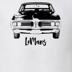 1968 Lemans Grill View With Model Light Color T Shirt
