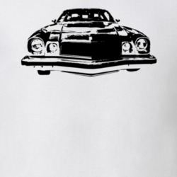 1975 Camaro Grill View White T Shirt
