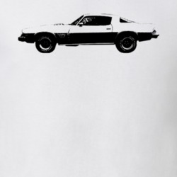 1975 Camaro Side View White T Shirt