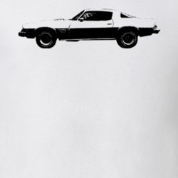 1976 Camaro Side View White T Shirt