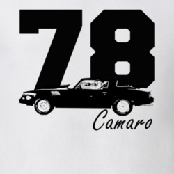 1978 Camaro Side View With Year And Model Name White T Shirt