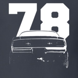 1978 Camaro Rear View With Year Charcoal Grey T Shirt