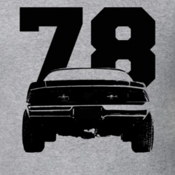 1978 Camaro Rear View With Year Heather Grey T Shirt