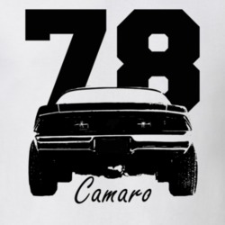 1978 Camaro Rear View With Year And Model Name White T Shirt