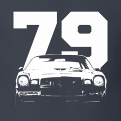 1979 Camaro Grill View With Year Charcoal T Shirt