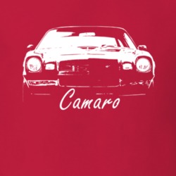 1979 Camaro Grill View With Model Name Red T Shirt