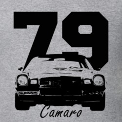 1979 Camaro Grill View With Year And Model Name Heather Grey T Shirt
