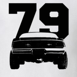1979 Camaro Rear View With Year White T Shirt