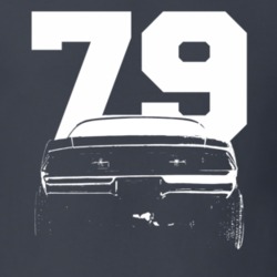 1979 Camaro Rear View With Year Charcoal T Shirt