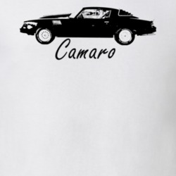 1979 Camaro Side View With Model Name White T Shirt