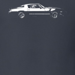 1980 Camaro Side View Charcoal Grey T Shirt