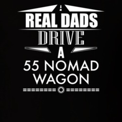 Real Dads Drive A 55 Nomad Wagon Dark Color T Shirt