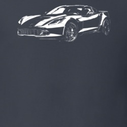 2017 Corvette Z06 Side View Dark Color T Shirt