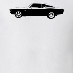 1974 Chevelle Side View White T Shirt
