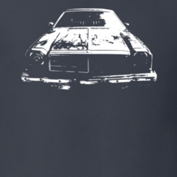 1974 Chevelle Grill View Charcoal Grey T Shirt