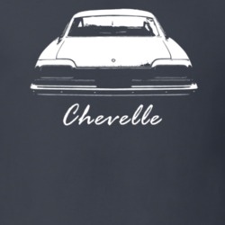 1974 Chevelle Rear View With Model Name Charcoal Grey T Shirt