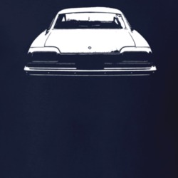 1974 Chevelle Rear View Navy Blue T Shirt